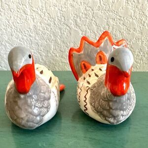 Crate and Barrel turkey salt and pepper shakers